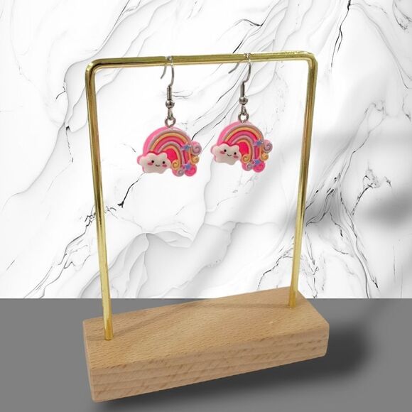 🌈Smiling Rainbow Earrings🌈(2-A010-B)-Jewelry for Women - Picture 4 of 6